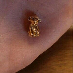 Pandora Disney The Lion King Simba Charm 763376C01 Gold Plated
